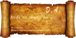 Diósi Angéla névjegykártya